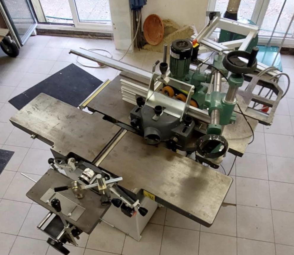 Professionele combinatie-zaagmachine - NV Werkhuizen Landuyt, Ophalen, Gebruikt, Elektrisch