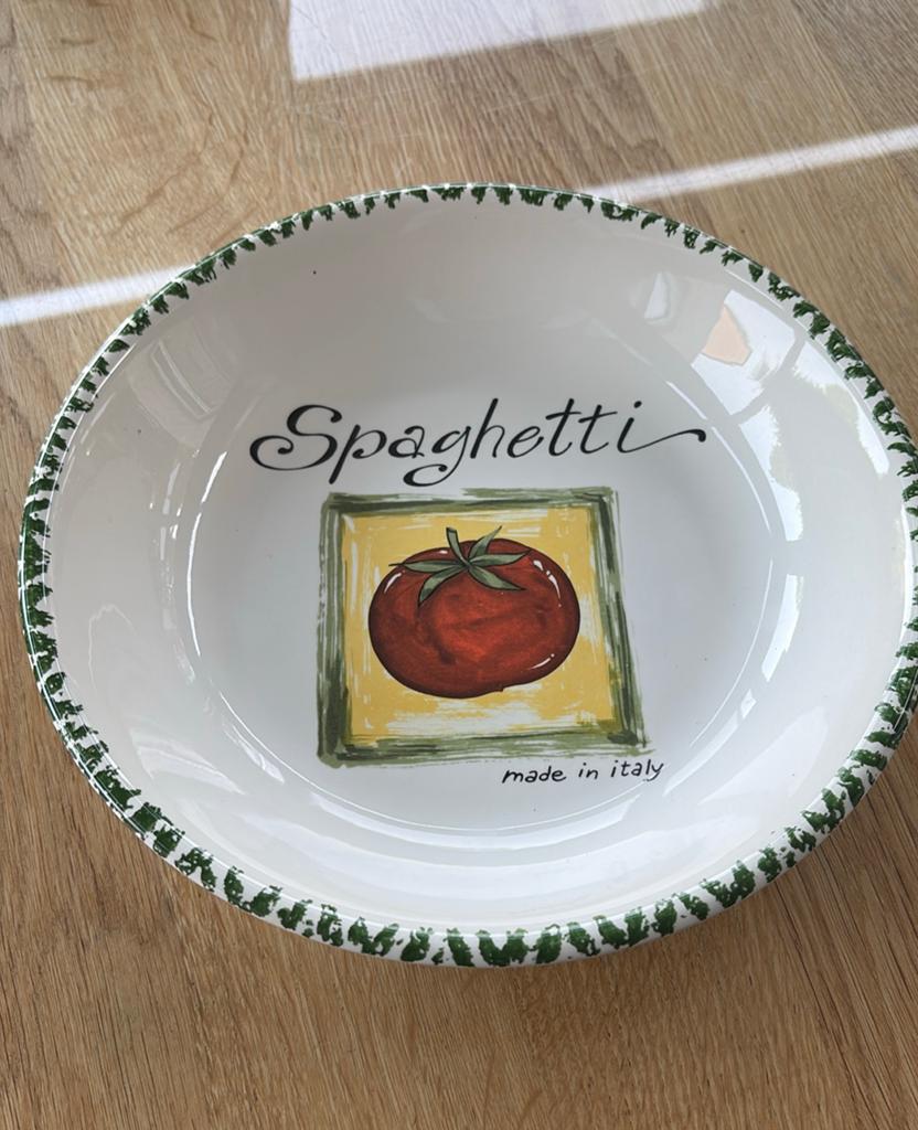 Groot Spaghetti bord / kom 28cm porcelein, Huis en Inrichting, Ophalen, Zo goed als nieuw
