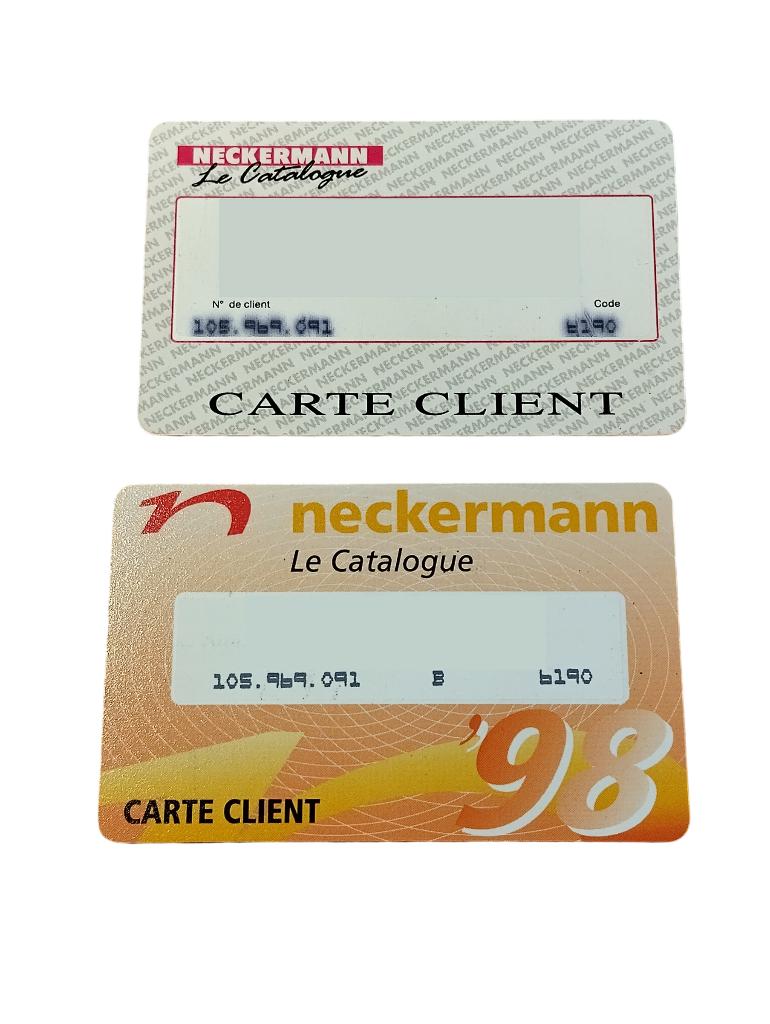 Carte de membre Neckermann (pour collection) vintage 90, Enlèvement