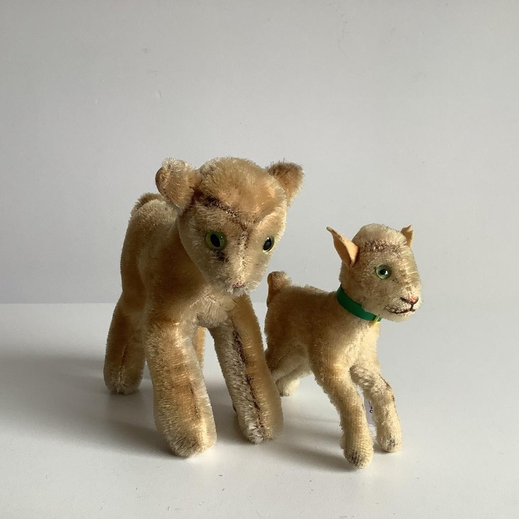 2 vintage Steiff geitjes "Zicky", Ophalen of Verzenden