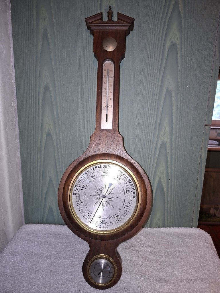 oude barometer, jaren 1960, Antiek en Kunst, Curiosa en Brocante, Ophalen of Verzenden