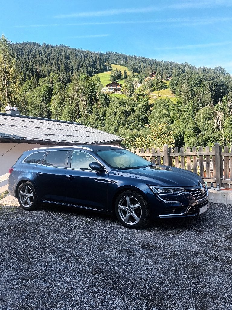Renault talisman grandtourintens energy tce 150, 4 cilinders, Blauw, Leder en Stof, Break