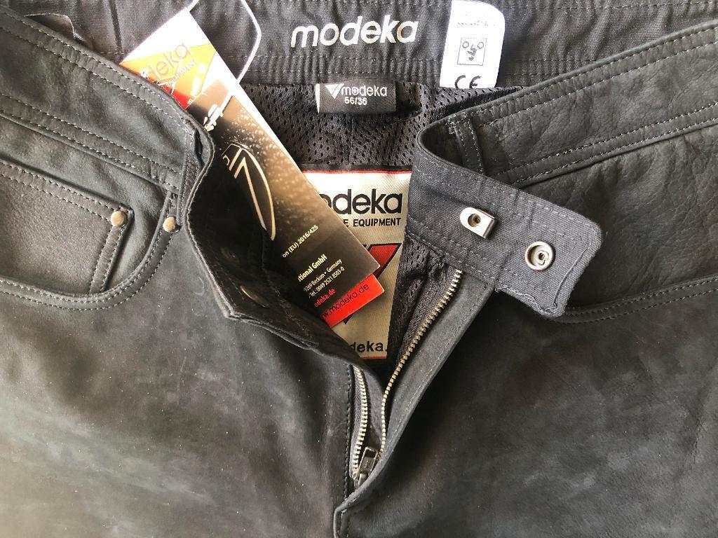 pantalons de moto, Enlèvement ou Envoi, Neuf, avec ticket, Modeka, Pantalon | cuir