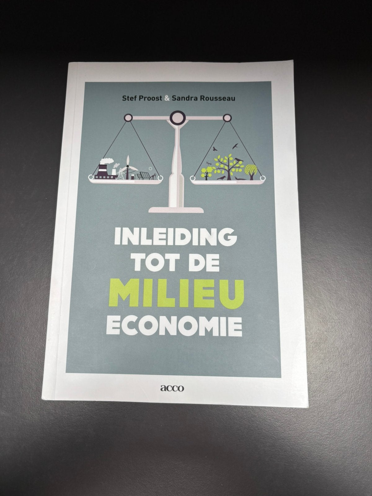 Inleiding tot de milieu economie acco, Enlèvement ou Envoi, Neuf, Enseignement supérieur