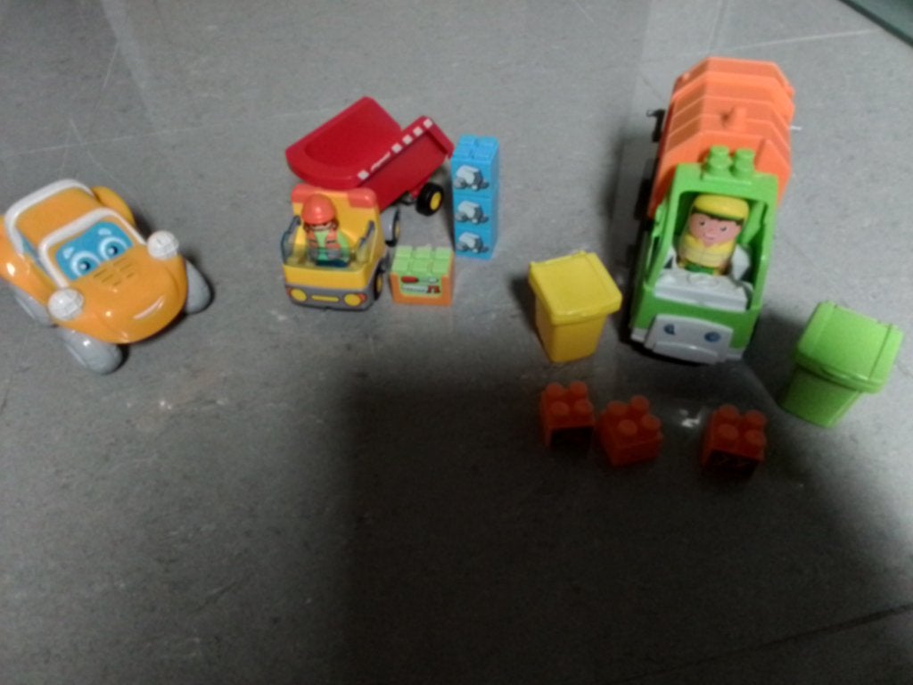 Voertuigenbundel Playmobil, Clementoni, Ecoiffier Abrick, Ophalen, Zo goed als nieuw