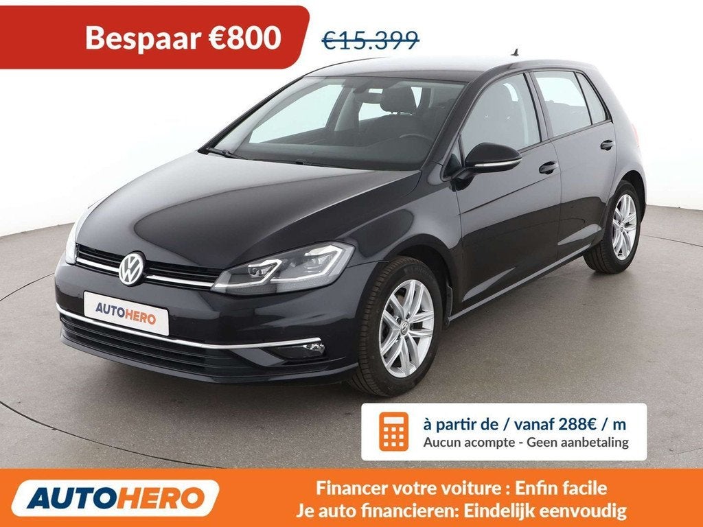 Volkswagen Golf 1.4 TSI Highline BlueMotion Tech (bj 2018), Stof, Gebruikt, Zwart, Bluetooth