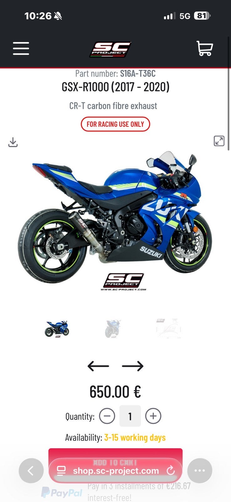 Sc project (ORGINLEEL), Motoren, Ophalen