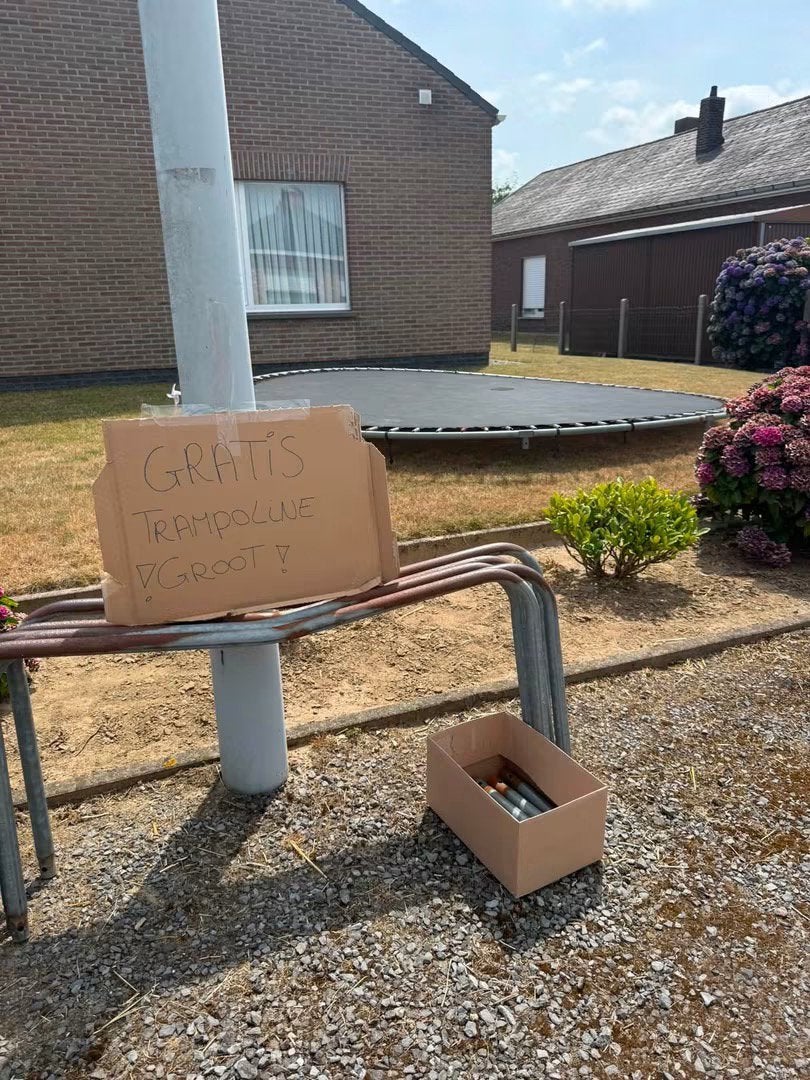 Gratis af te halen trampoline, Enlèvement, Comme neuf