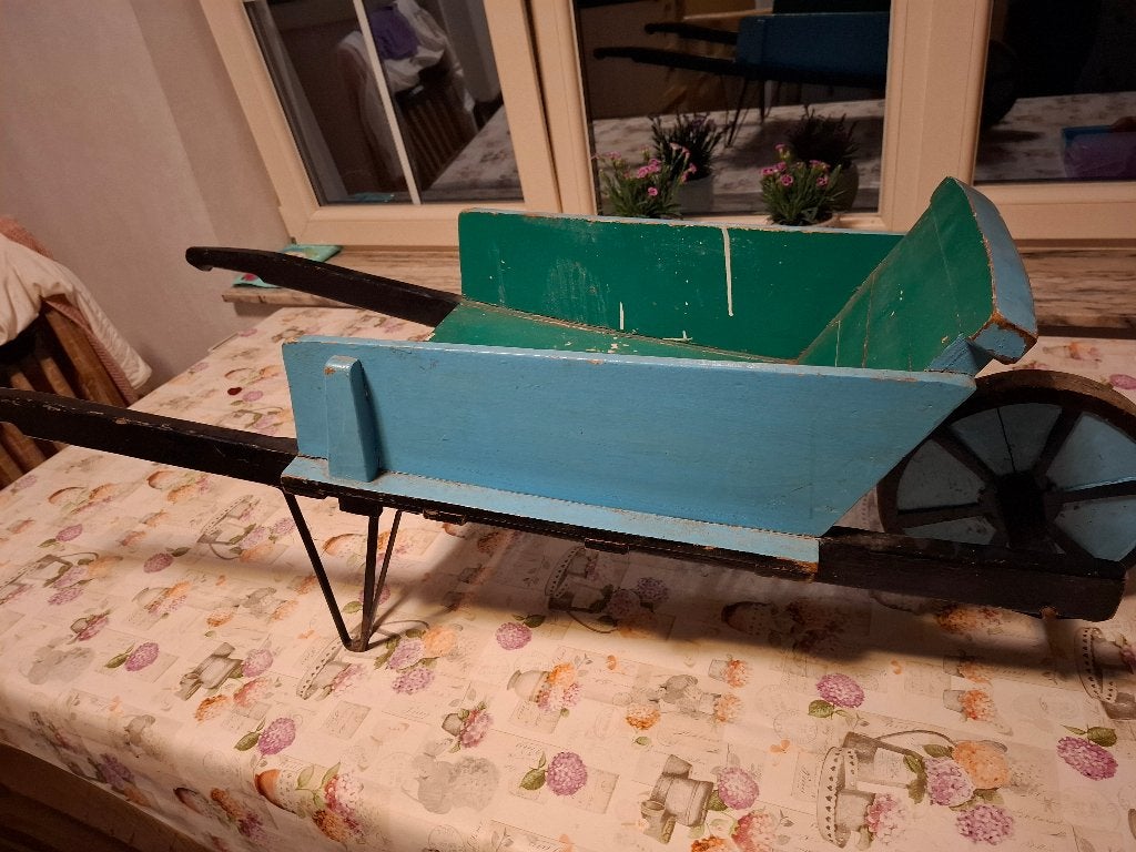 Oude houten kruiwagen, Tuin en Terras, Ophalen, Gebruikt, Overige merken, Eenwielig