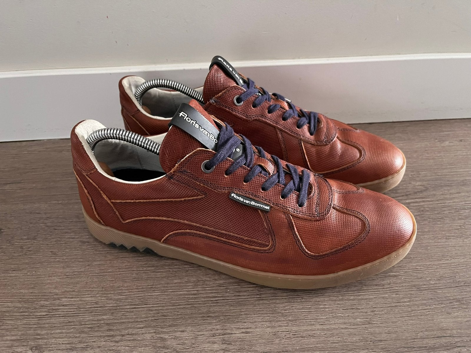 Floris van Bommel sneakers maat 8 / 42 weinig gedragen, Vêtements | Hommes, Enlèvement ou Envoi, Comme neuf, Brun, Baskets