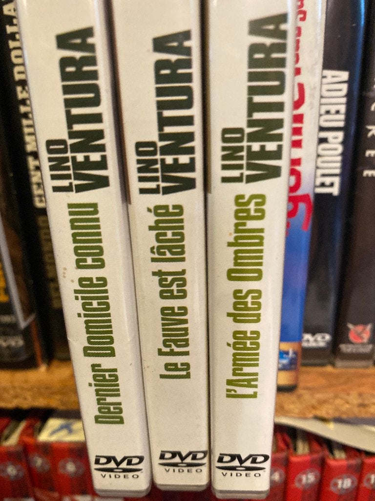 3 DVD Lino  Ventura, Enlèvement ou Envoi, Comme neuf, Français, Action et Aventure