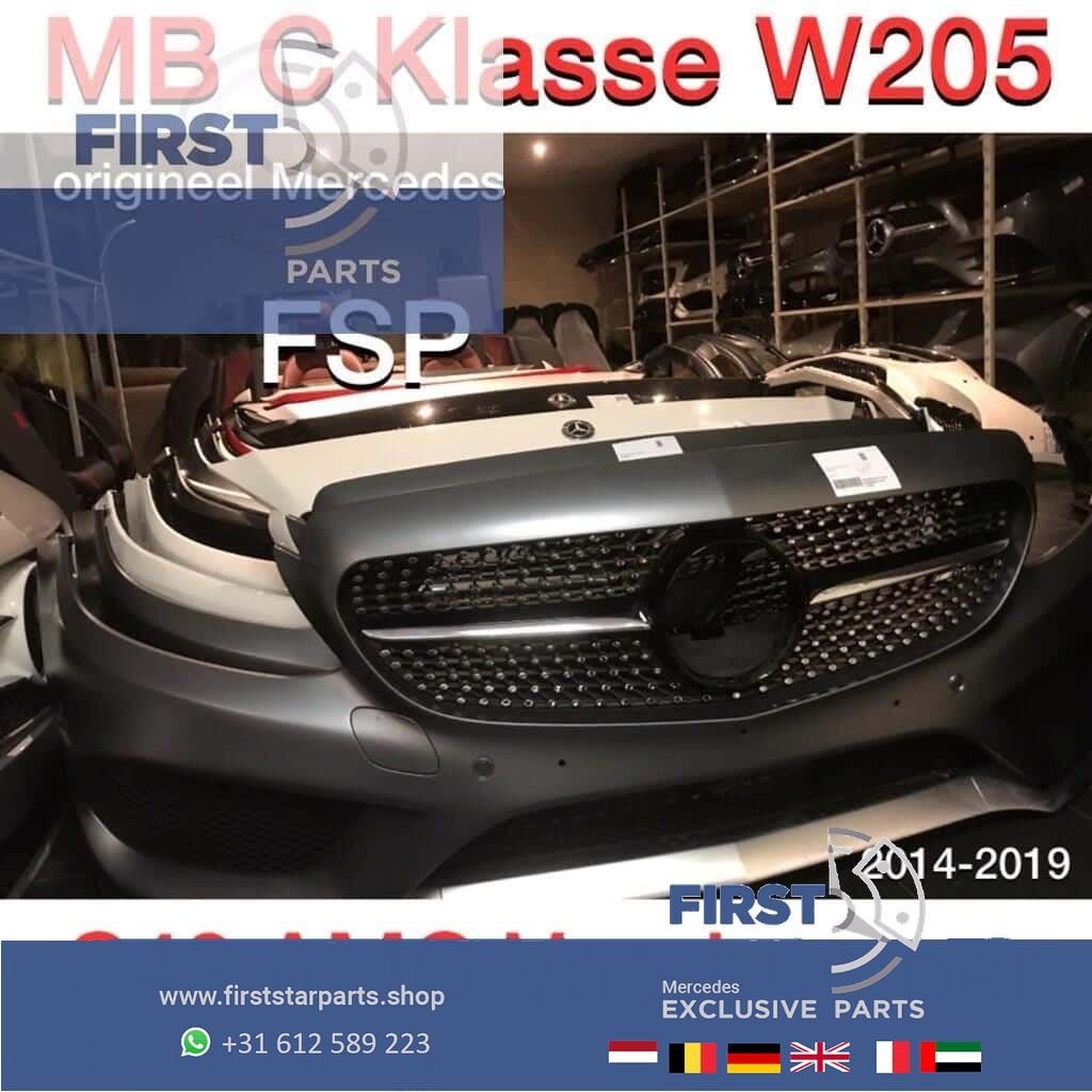 W205 C205 C43 AMG Voorbumper compleet origineel Mercedes C K, Auto-onderdelen, Gebruikt, -, Voor, Ophalen of Verzenden