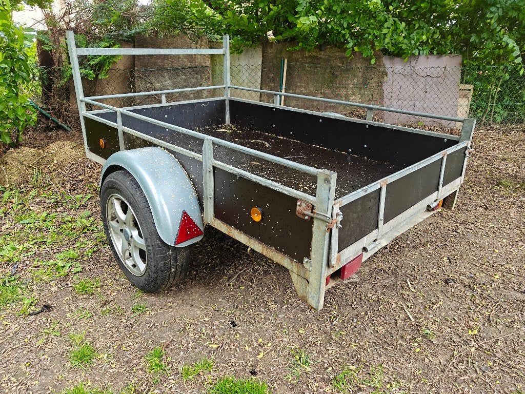 remork  galva id plaatje 750kg 2/1.25m Volledig nieuw hout., Ophalen, Zo goed als nieuw