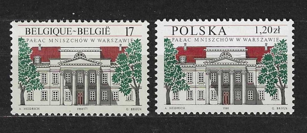 Gezamenlijke uitgifte België - Polen Mniszech-Paleis **, Ophalen of Verzenden, Postfris, Postfris
