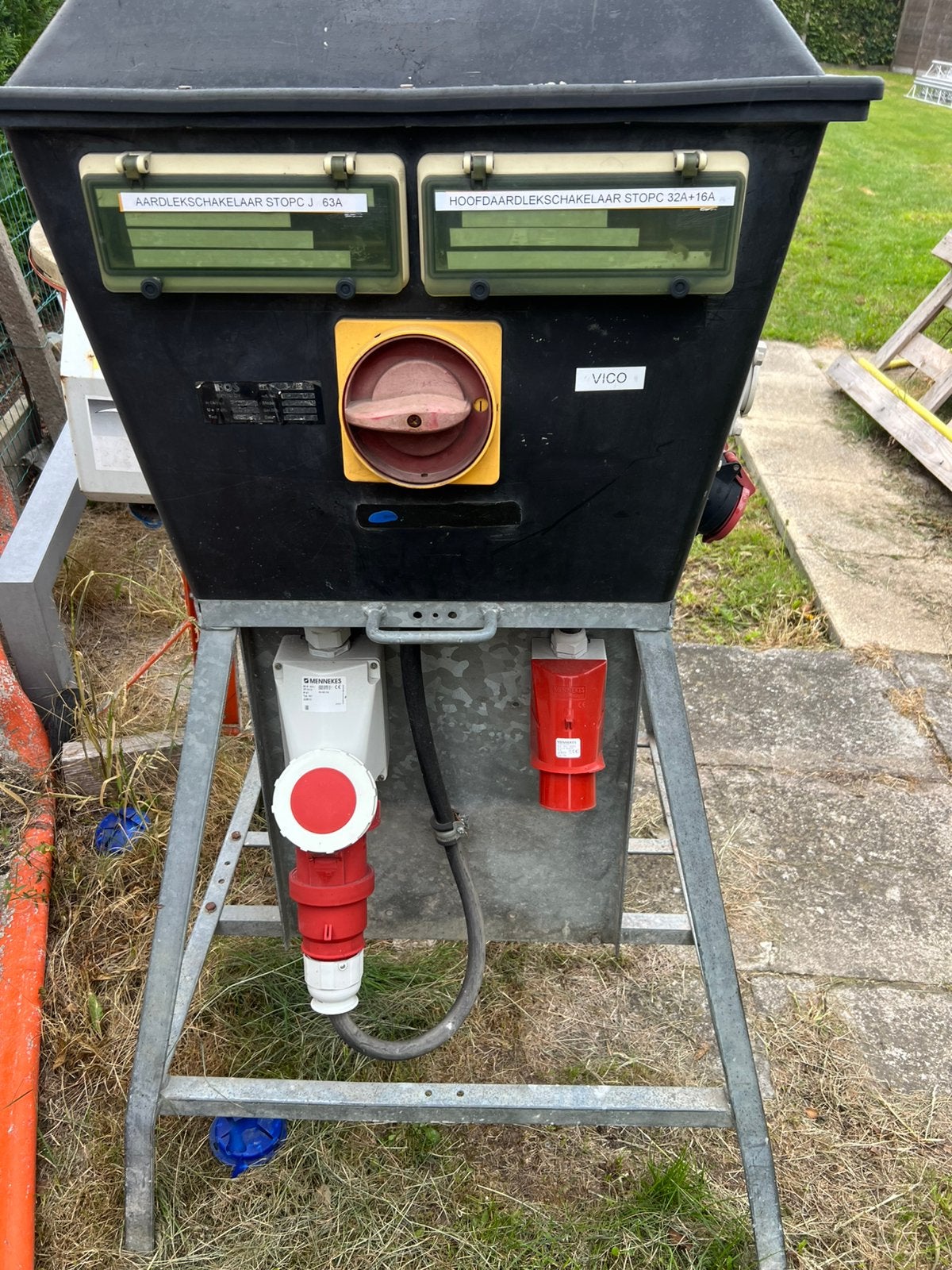 Mobiele Stroomkast, champignon, werfkast 400A, Enlèvement, Utilisé, Autres marques, Tableau électrique