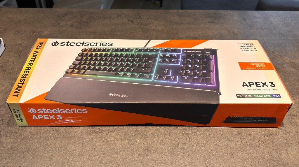 clavier gaming steelseries apex 3, Informatique & Logiciels, Claviers, Comme neuf, Azerty, Filaire, Clavier gamer, Enlèvement ou Envoi