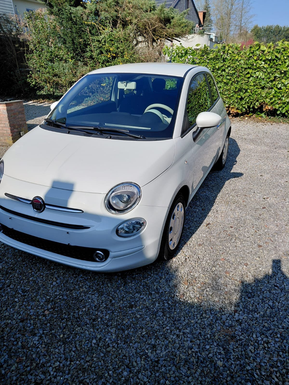 Fiat 500 hybride 28.500 km, Auto's, Fiat, Automaat, 4 zetels, Stof, Euro 6