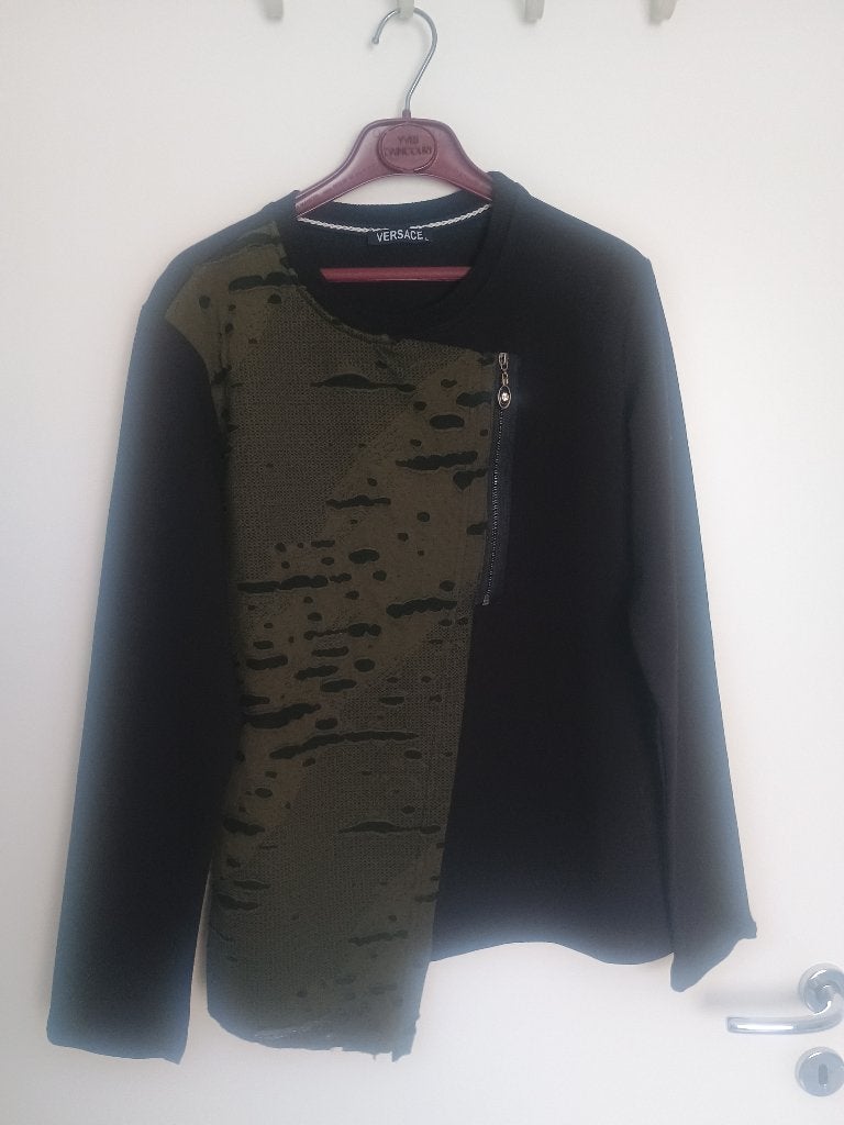 Versace trui maat L, als nieuw, Zwart, Maat 42/44 (L), Ophalen of Verzenden, Zo goed als nieuw