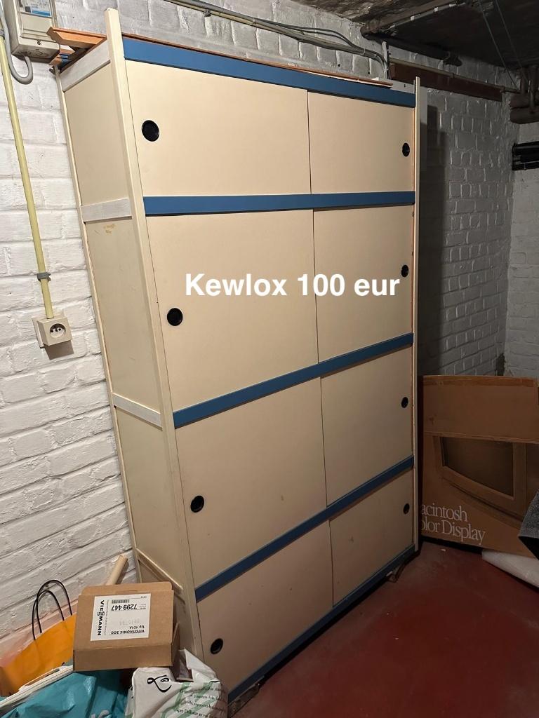 KEWLOX vintage Armoire étagères doubles, Maison & Meubles, Enlèvement, Utilisé