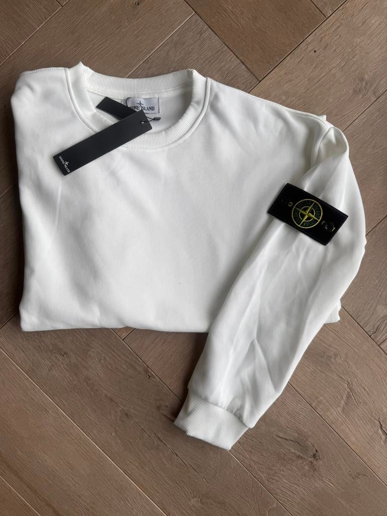 Trui Stone island wit, Ophalen of Verzenden, Zo goed als nieuw, Maat 48/50 (M), Wit