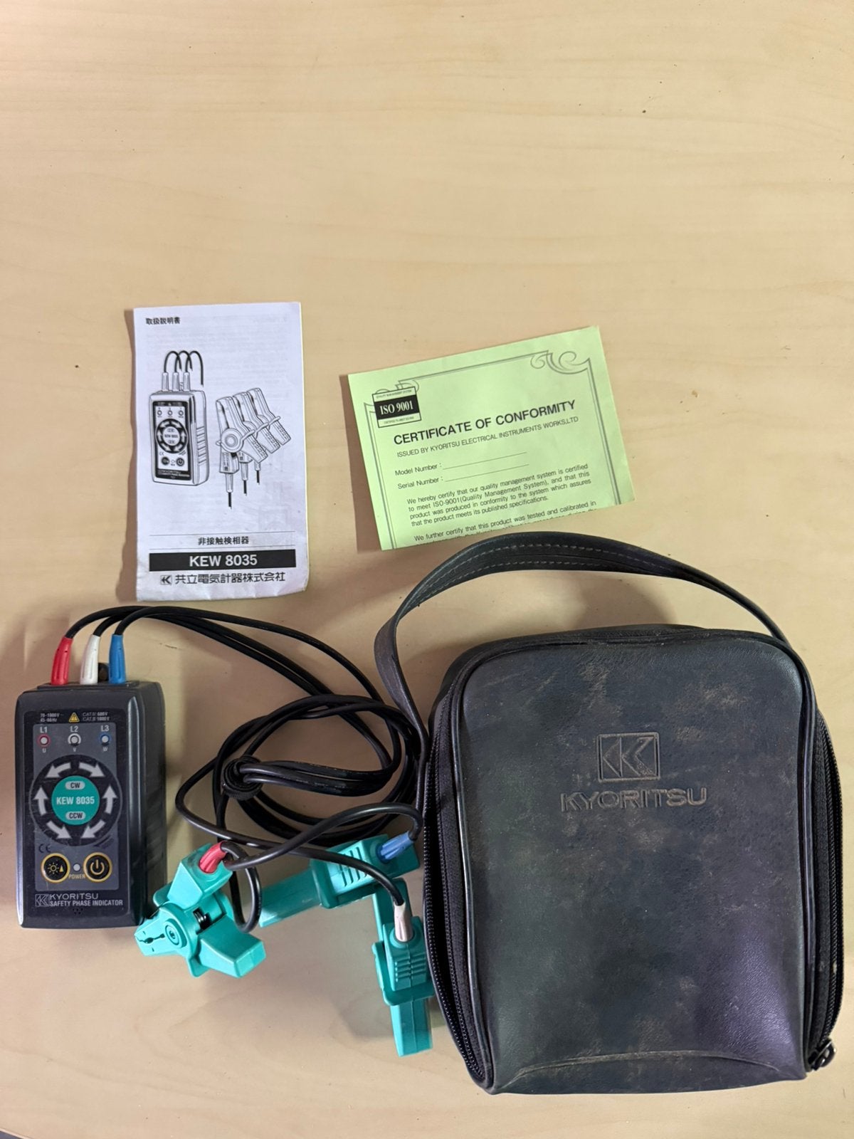 Kyoritsu KEW-8035 Fase- en draaiveldtester CAT III 1000, Ophalen of Verzenden, Zo goed als nieuw