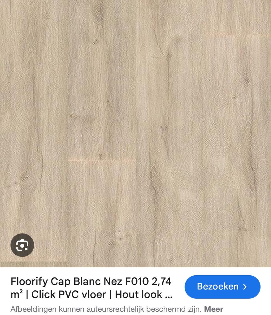 GEZOCHT Floorify Cap blanc nez F010, Doe-het-zelf en Bouw, Ophalen, Zo goed als nieuw