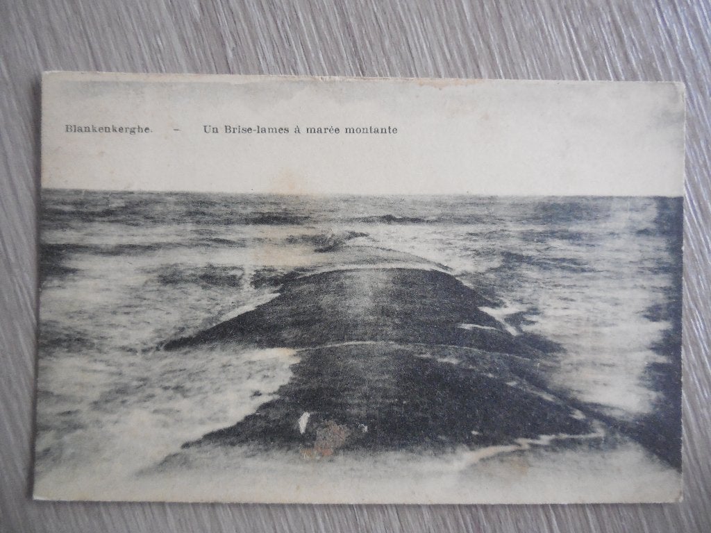 postkaart Blankenberge  Brise lames, Verzamelen, Ophalen of Verzenden, 1920 tot 1940, Gelopen, West-Vlaanderen