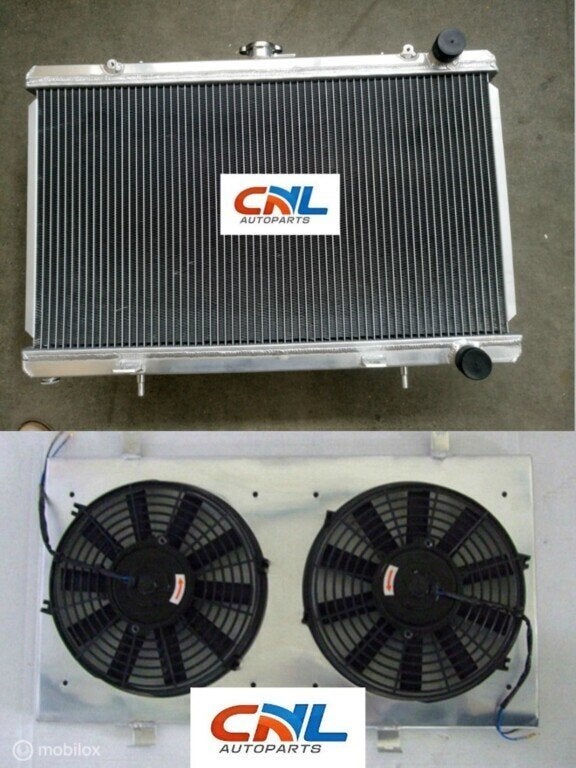 Radiateur+SHROUD+FANS For NISSAN SILVIA S13 CA18DET CA18 MT, Nieuw, Ophalen of Verzenden