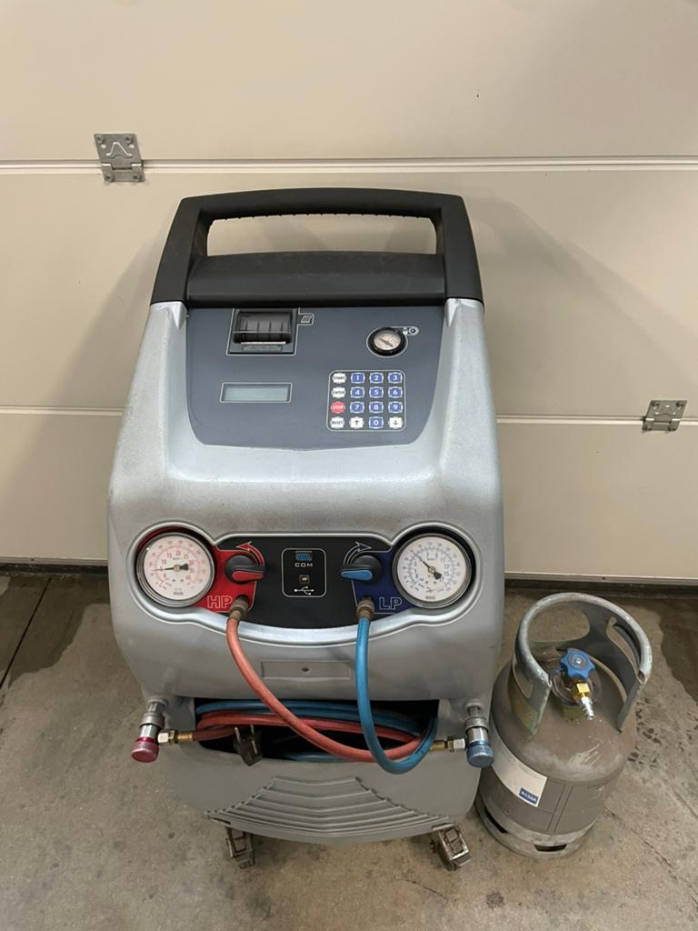 Ecotechnics ECK890 Airco Vulstation + fles aircogas R134A, Auto diversen, Autogereedschap, Gebruikt, Ophalen