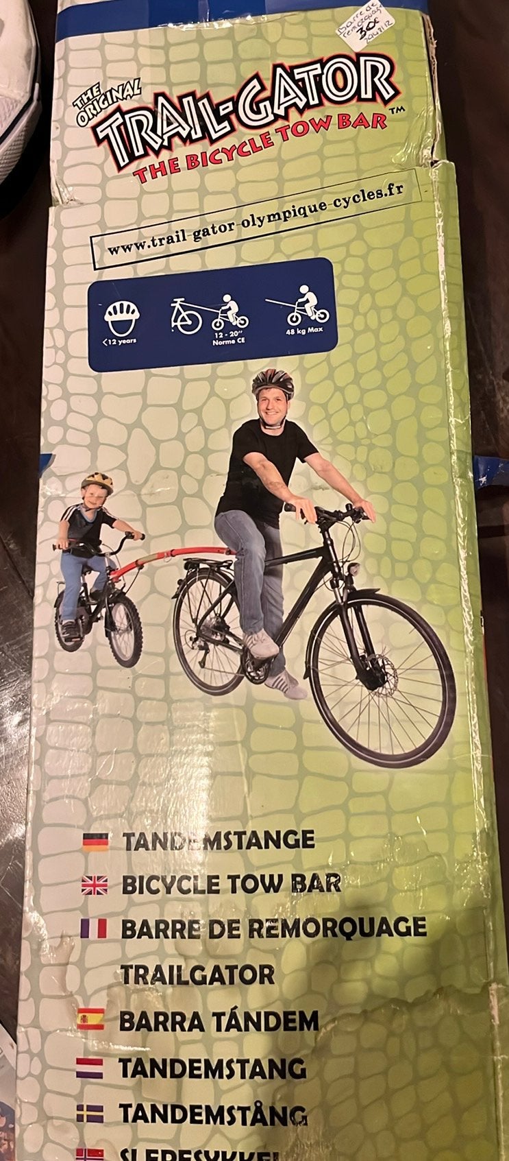 Trekhaak voor kinderfiets, Ophalen of Verzenden, Gebruikt
