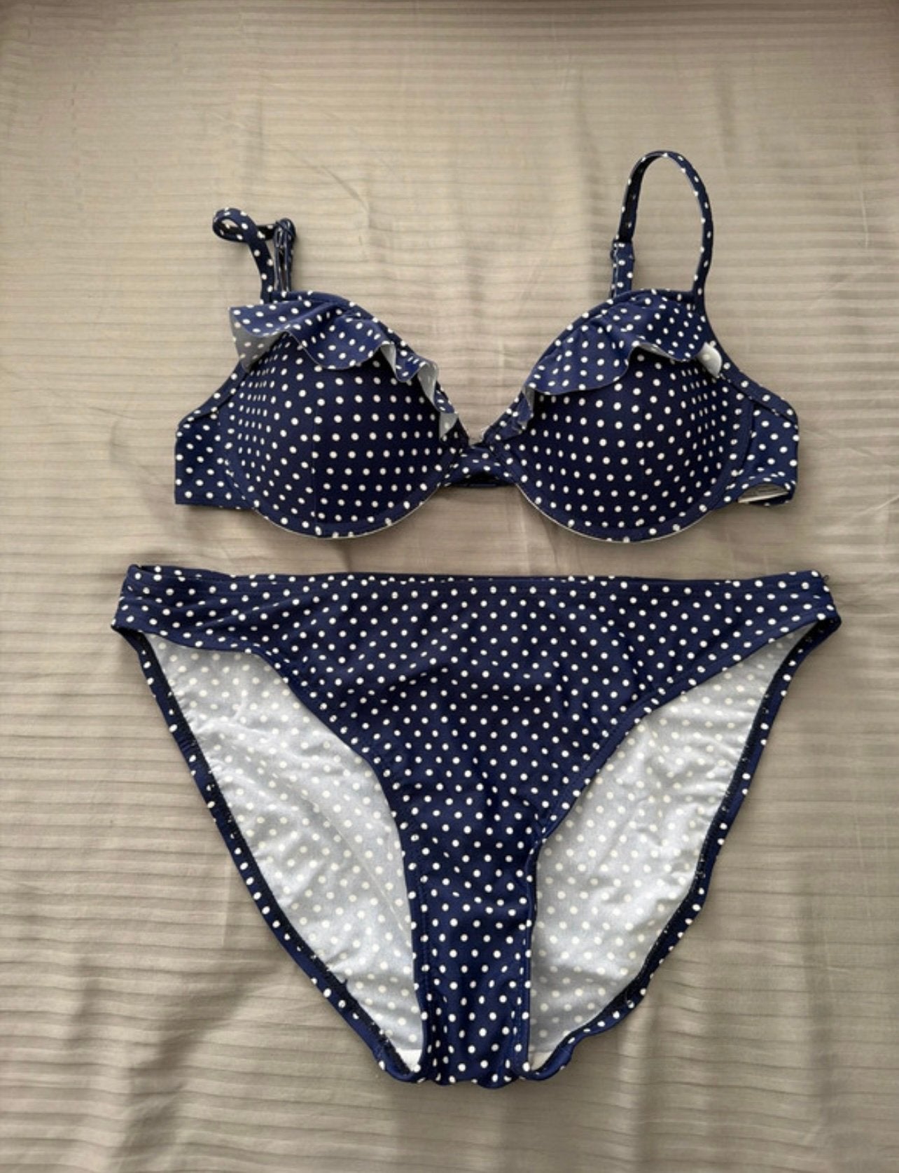 Bikini, Ophalen of Verzenden, Zo goed als nieuw, Blauw, Bikini
