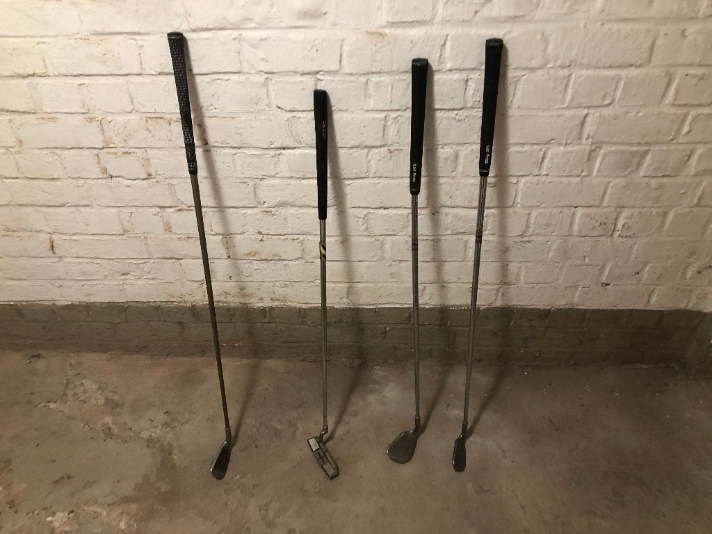 Club de golf + gants, Sports & Fitness, Enlèvement, Utilisé, Club, Autres marques
