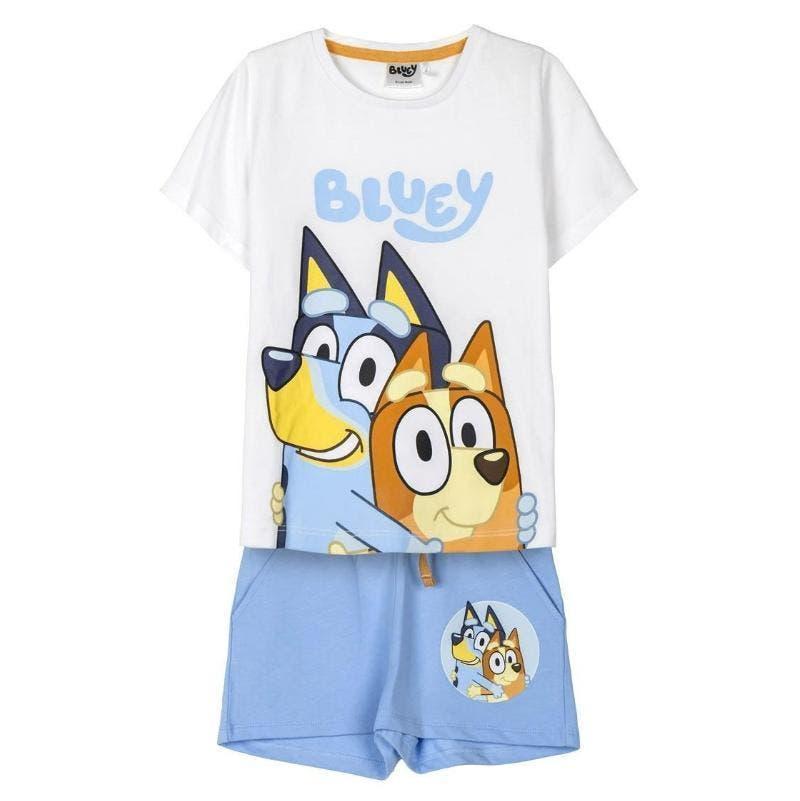 Bluey Setje - Short en Shirt - Maat 98 - 104 - 110 - Katoen, Enfants & Bébés, Vêtements enfant | Taille 110, Neuf, Garçon ou Fille