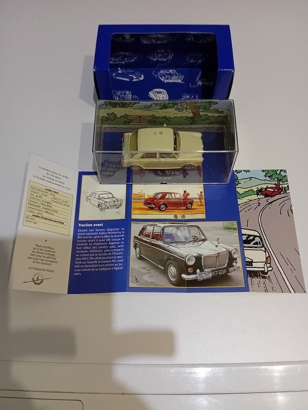 Kuifje auto 31 t.e.m 35 Atlas blauwe dozen met certificaat, Verzamelen, Ophalen of Verzenden, Kuifje, Zo goed als nieuw, Overige typen
