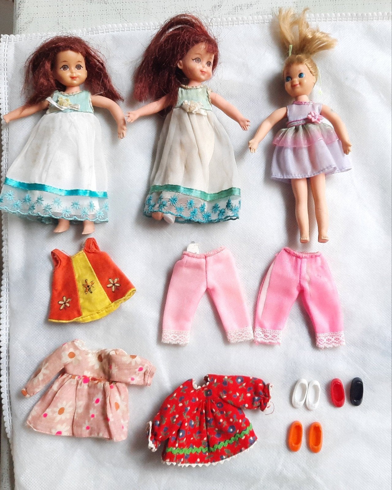 Lot vintage Barbiepoppen met accessoires., Verzamelen, Ophalen of Verzenden, Accessoires