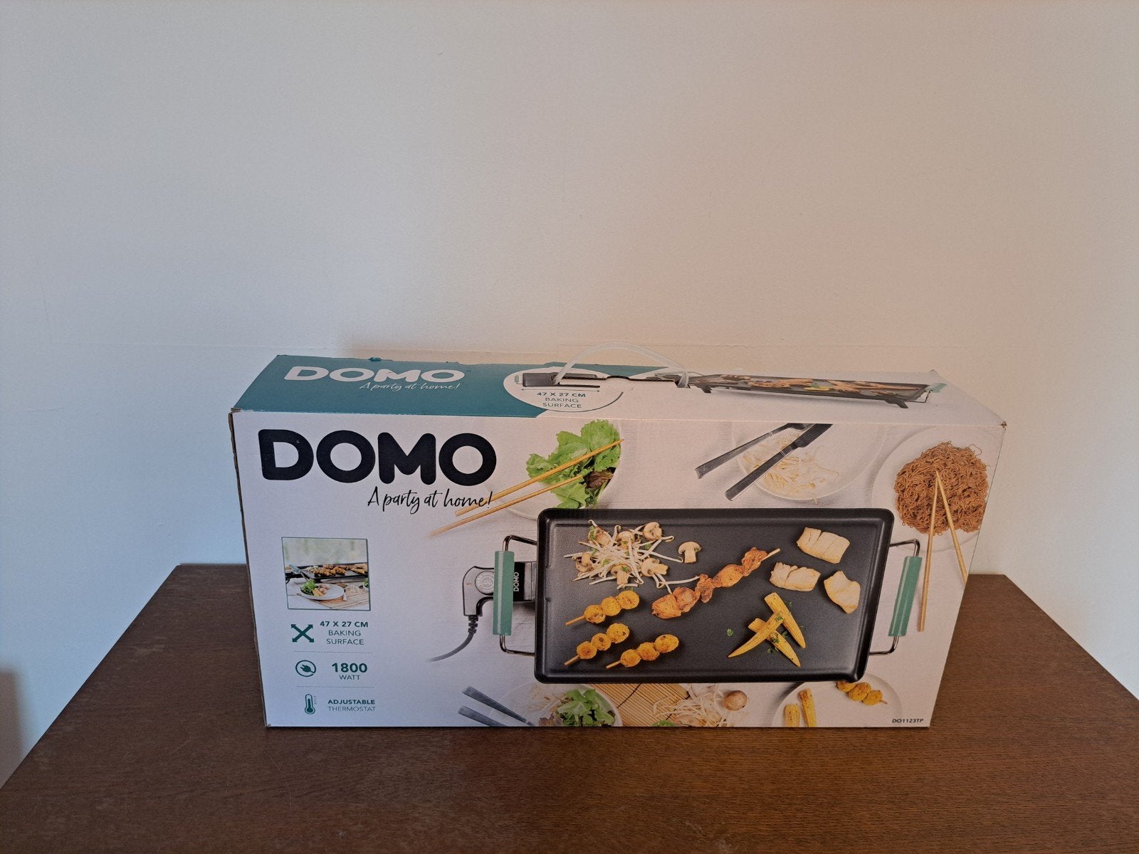 Plancha électrique DOMO – Neuve, jamais utilisée, Elektronische apparatuur, Grillplaten, Ophalen, Nieuw, Tafelgrill