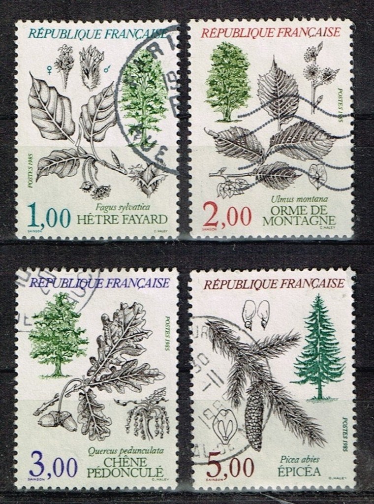 Postzegels uit Frankrijk - K 5817 - bomen, Postzegels en Munten, Verzenden, Gestempeld