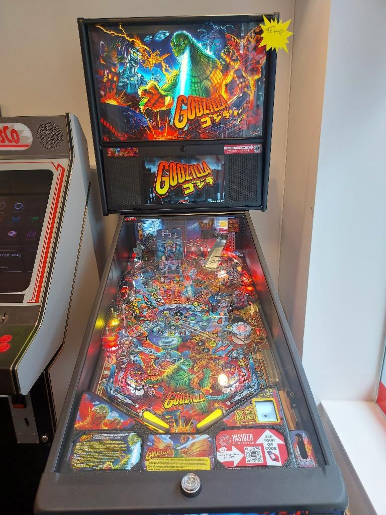 Godzilla Stern Flipperkast, Neuf, Enlèvement ou Envoi, Imprimante matricielle, Flipper (jeu)
