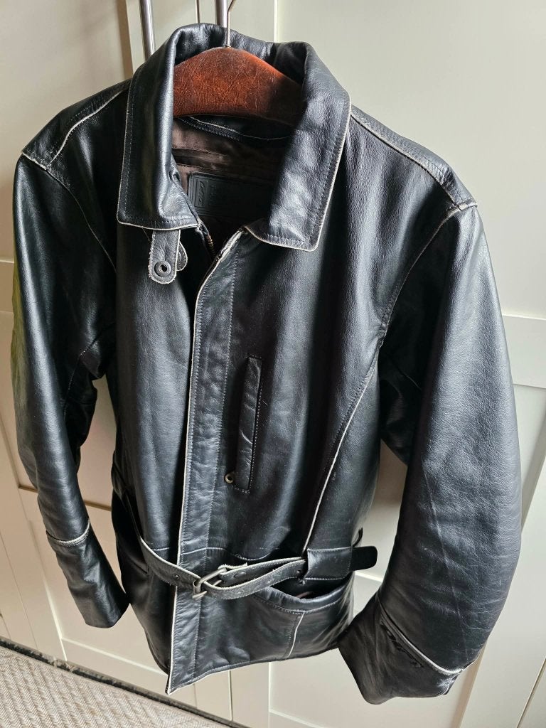 Prachtige lederen motorjas,protectors+voering uitneembaar,nw, Motoren, Kleding | Motorkleding, Ophalen of Verzenden, Nieuw zonder kaartje