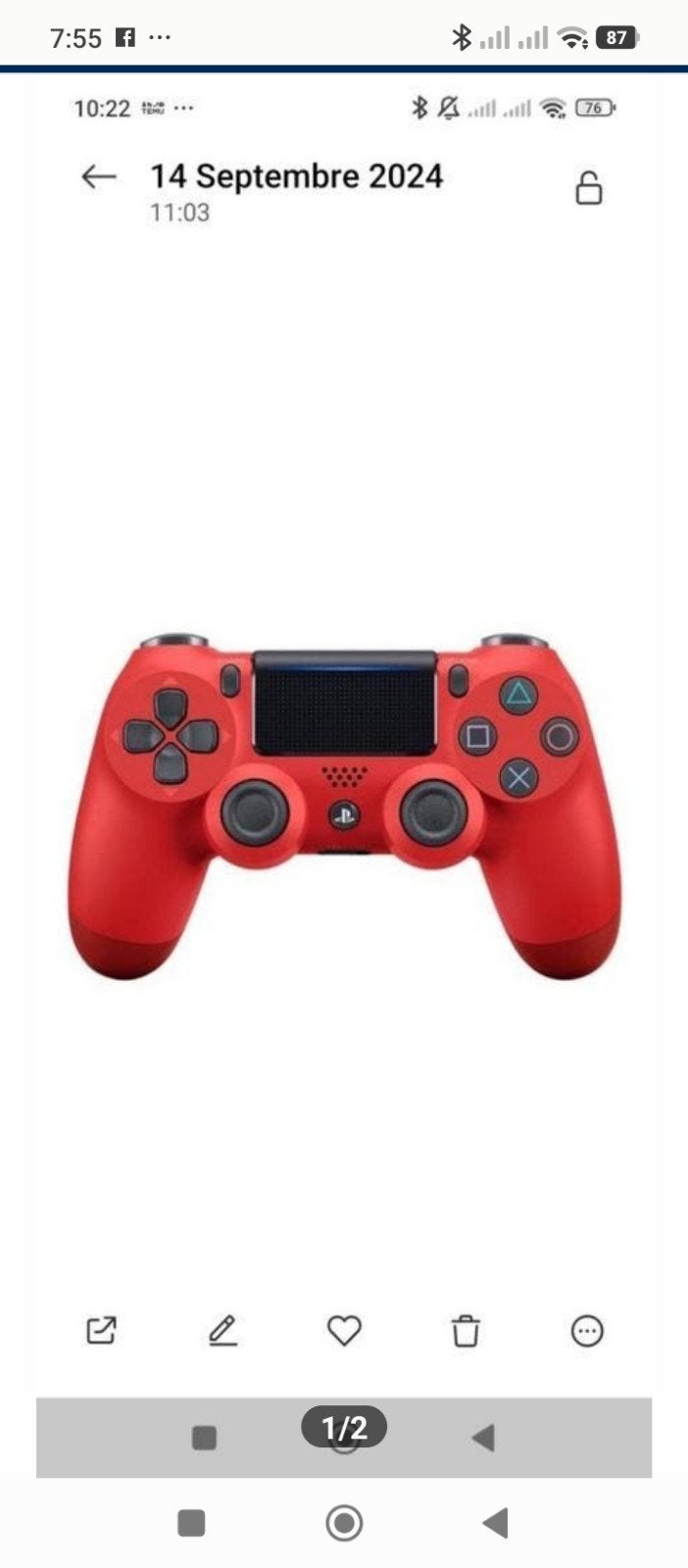 Manettes pS4. Plusieurs couleurs disponibles, Enlèvement ou Envoi