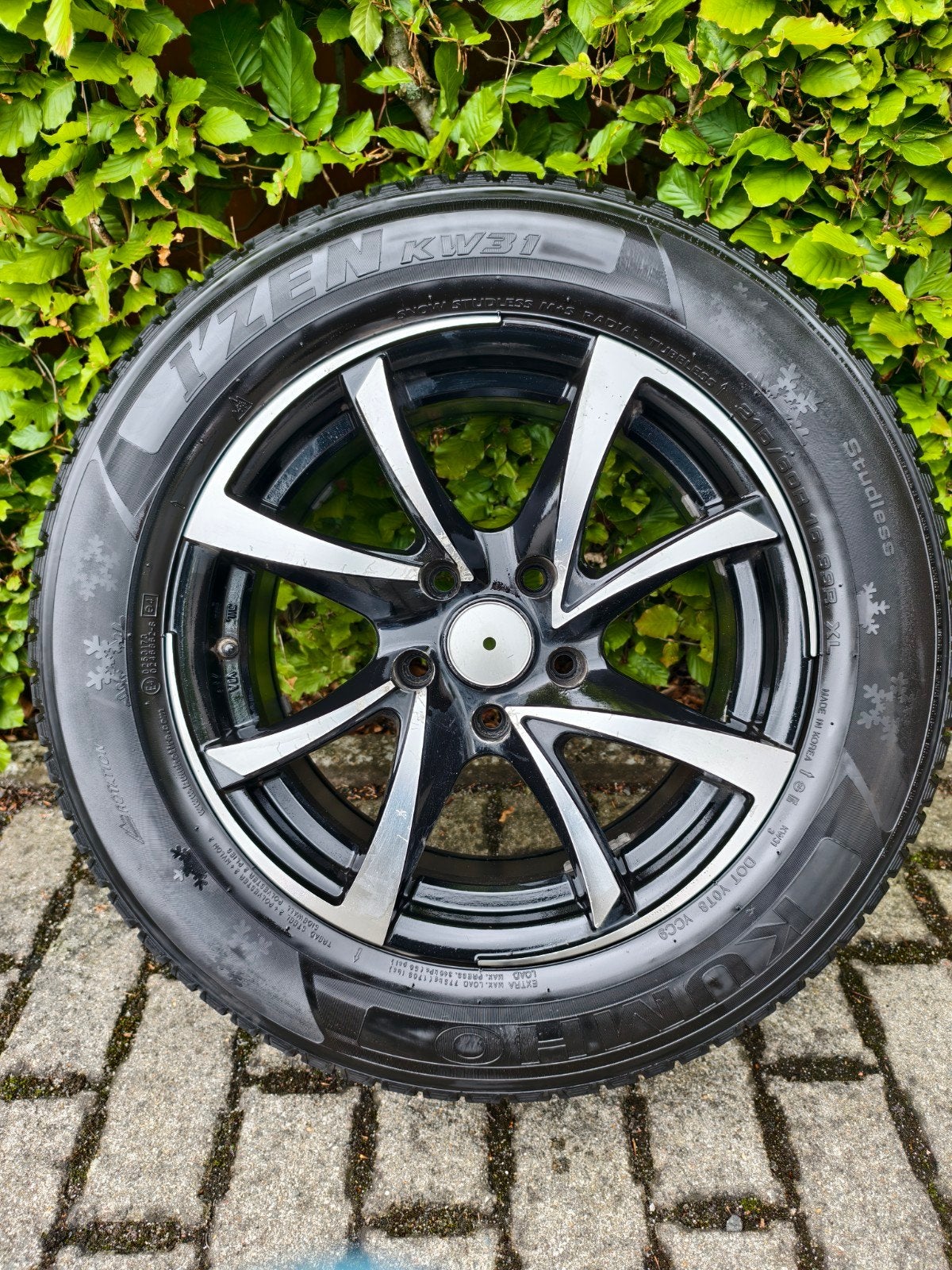 Set Velgen 5* 114.3 Kumho Winterbanden(215/60R16), Ophalen, Gebruikt