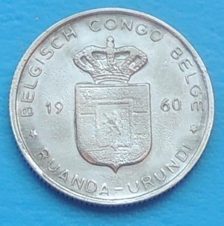 1960 1 franc Congo belge, Envoi, Métal, Monnaie en vrac