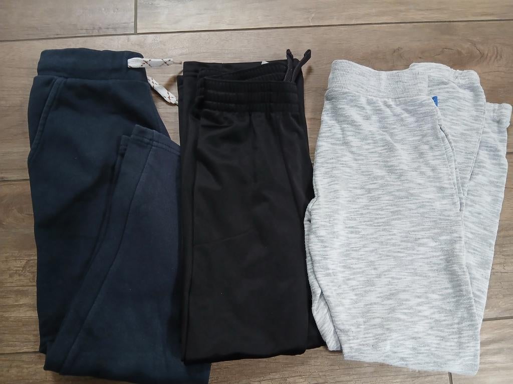 4 lange sportbroeken 116-122, Ophalen, Gebruikt, Jongen of Meisje, Broek