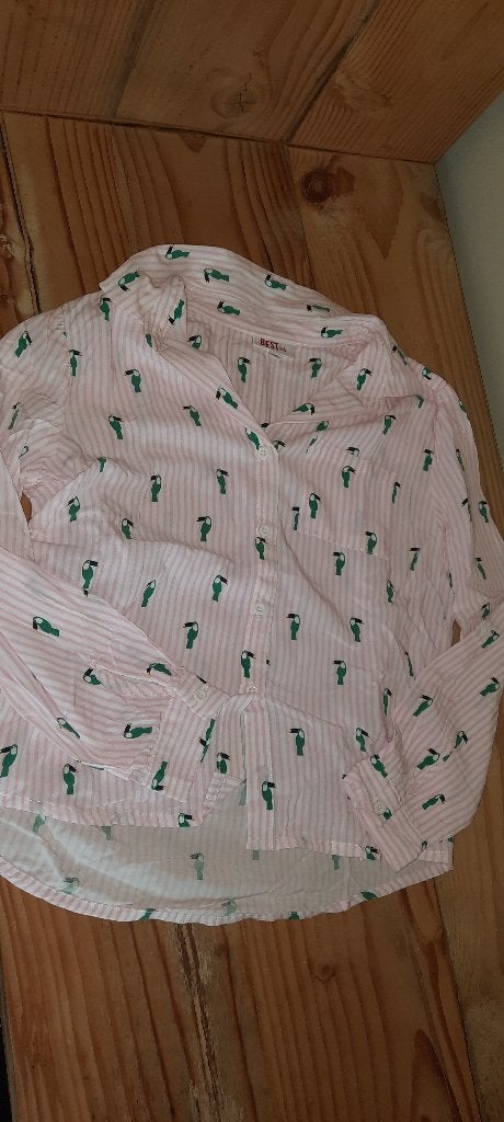 Mooi blousje van besties maat 146, Kinderen en Baby's, Kinderkleding | Maat 146, Meisje, Overhemd of Blouse, Zo goed als nieuw