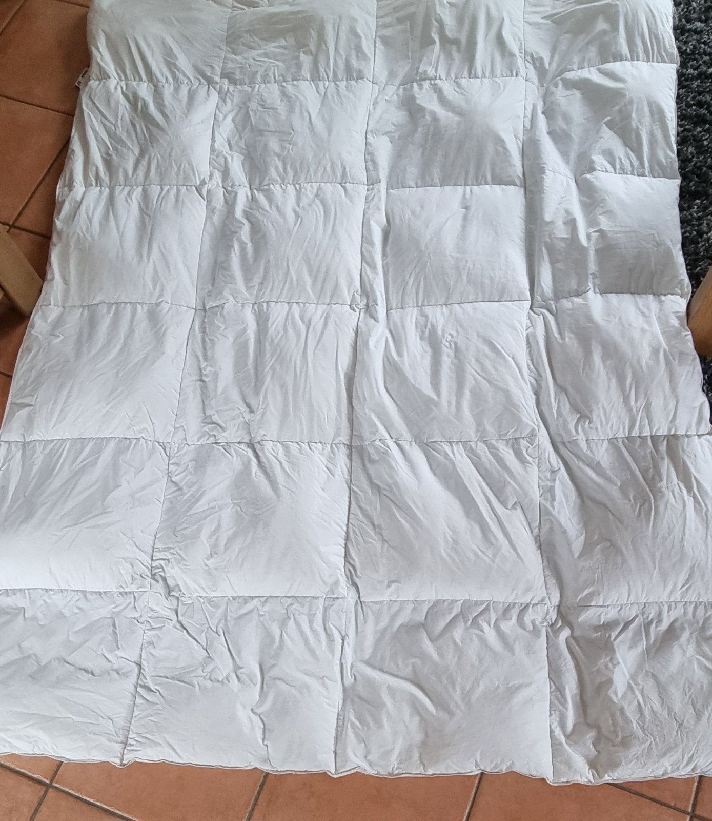 Couette blanche en excellent état, Enlèvement, Blanc