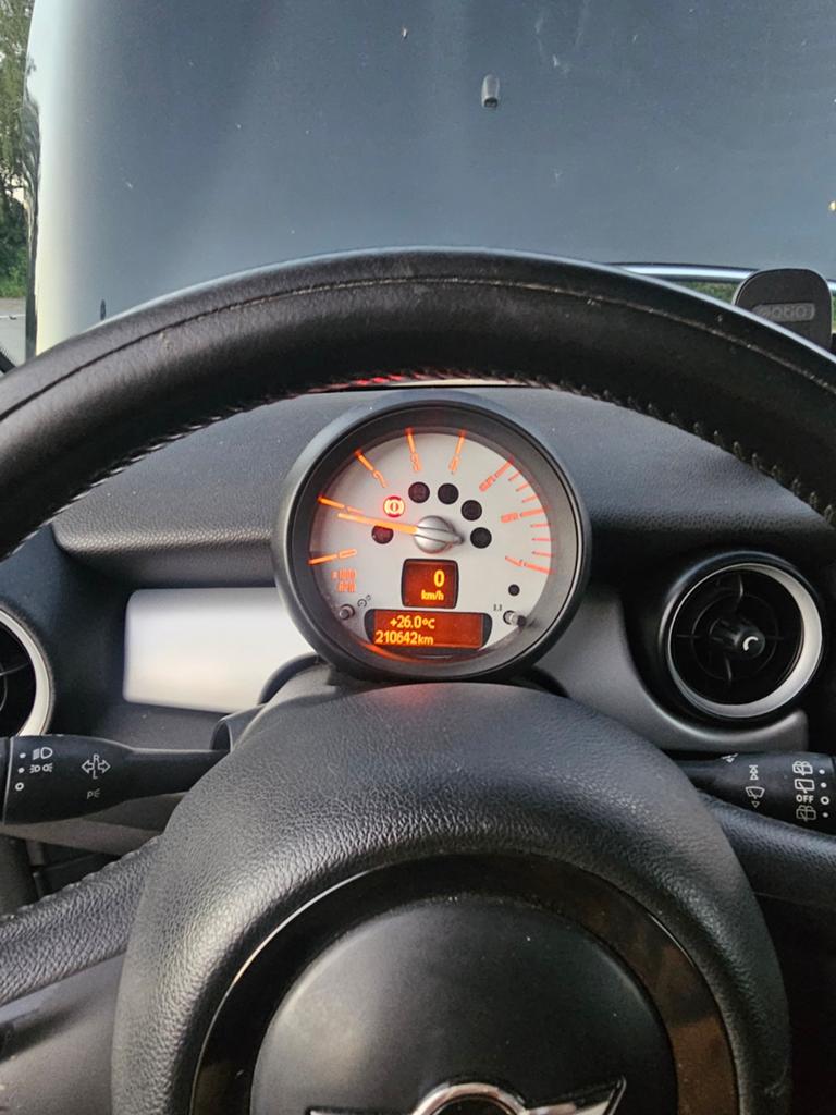 Mini cooper one, Euro 5, 4 cilinders, 1600 cc, Zwart