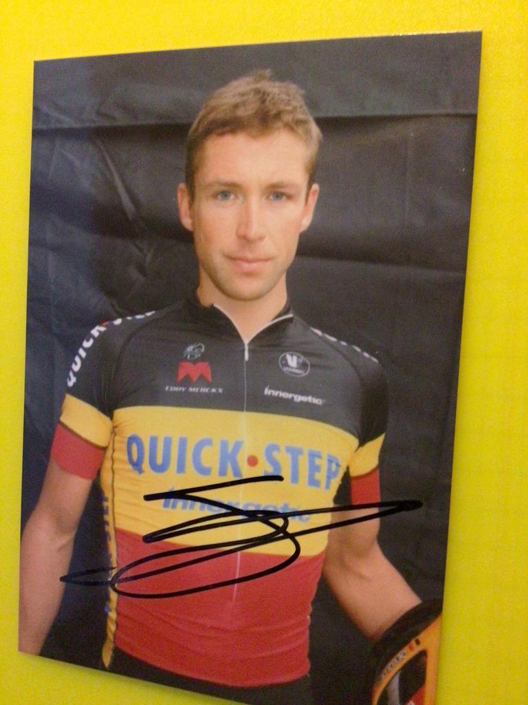 wielerkaart 2010 team quick step stijn devolder signe, Verzenden, Zo goed als nieuw