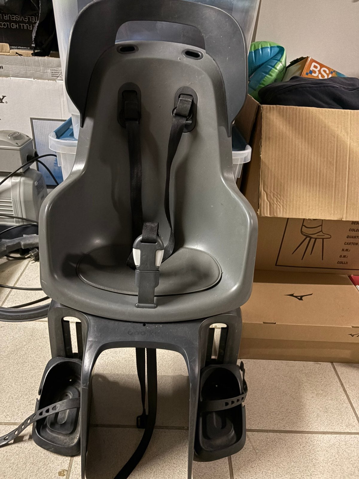 Kinderstoeltje voor achter op de fiets, Repose-pieds, 9 à 36 kg, Enlèvement, Utilisé