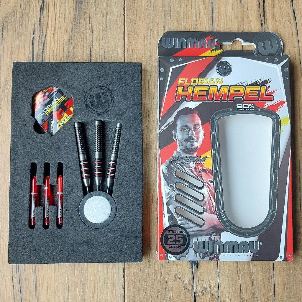 Winmau Florian Hempel 90% 25 gr, Sport en Fitness, Ophalen of Verzenden, Zo goed als nieuw, Pijlen