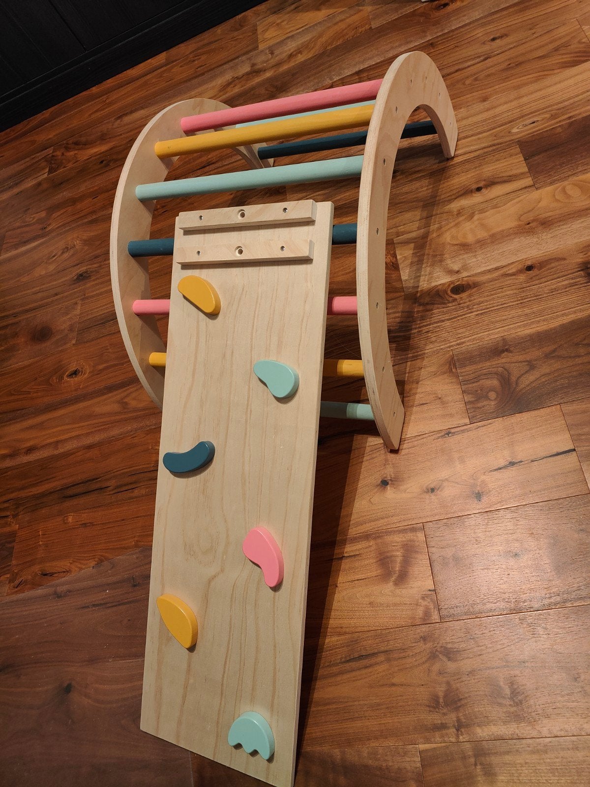 Houten speelboog met glijbaan, Kinderen en Baby's, Speelgoed | Houten speelgoed, Ophalen